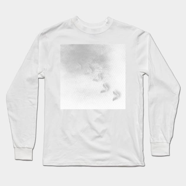 Ghostly butterflies disappear in the mist Long Sleeve T-Shirt by hereswendy